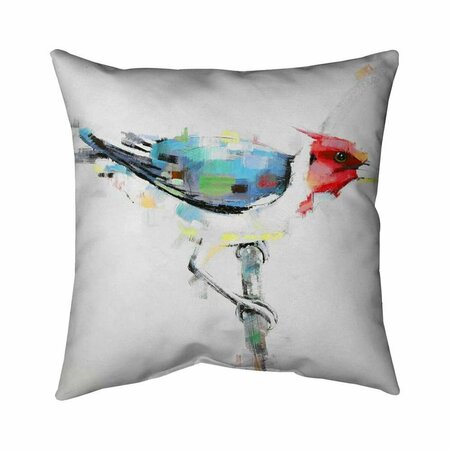 BEGIN HOME DECOR 20 x 20 in. Colorful Woodpecker-Double Sided Print Indoor Pillow 5541-2020-AN35